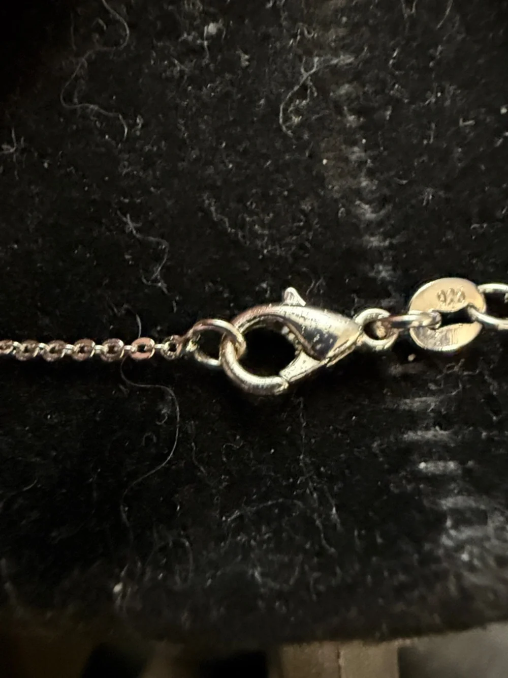 925 Silver Star and Pearl Pendant Necklace - White Pearl - Picture 4 of 7